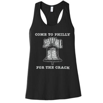 Come To P.H.I.L.L.Y For The Crack Liberty Bell Women's Racerback Tank