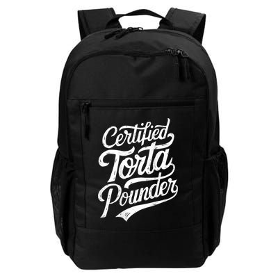 Certified Torta Pounder Funny Torta Pounder On Back Backpack