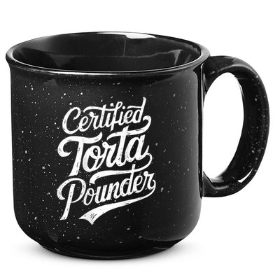 Certified Torta Pounder Funny Torta Pounder On Back 15oz Campfire Ceramic Mug