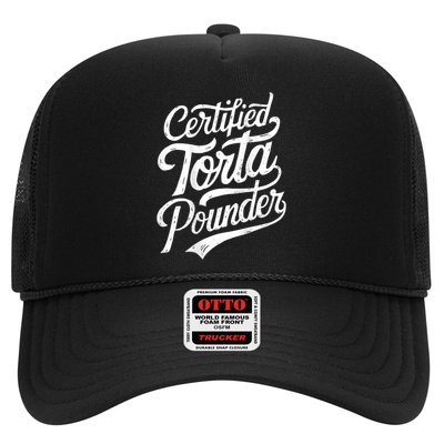 Certified Torta Pounder Funny Torta Pounder On Back Trucker Hat