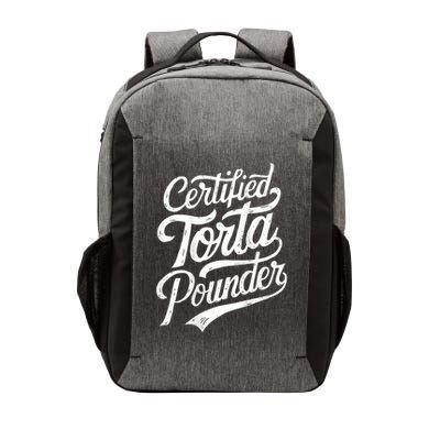 Certified Torta Pounder Funny Torta Pounder On Back Vector Backpack