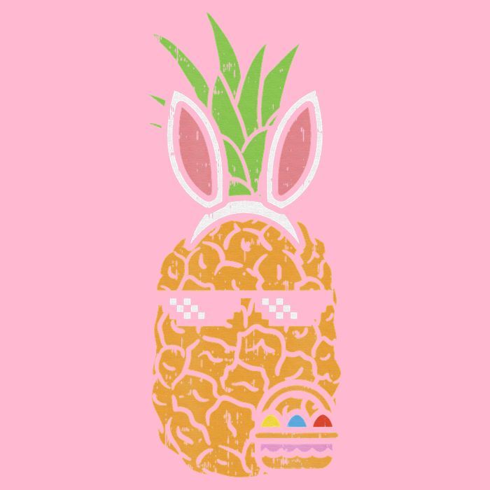 Cool Thug Pineapple Easter Bunny Eggs Fruit Lover Gift Doggie Tank