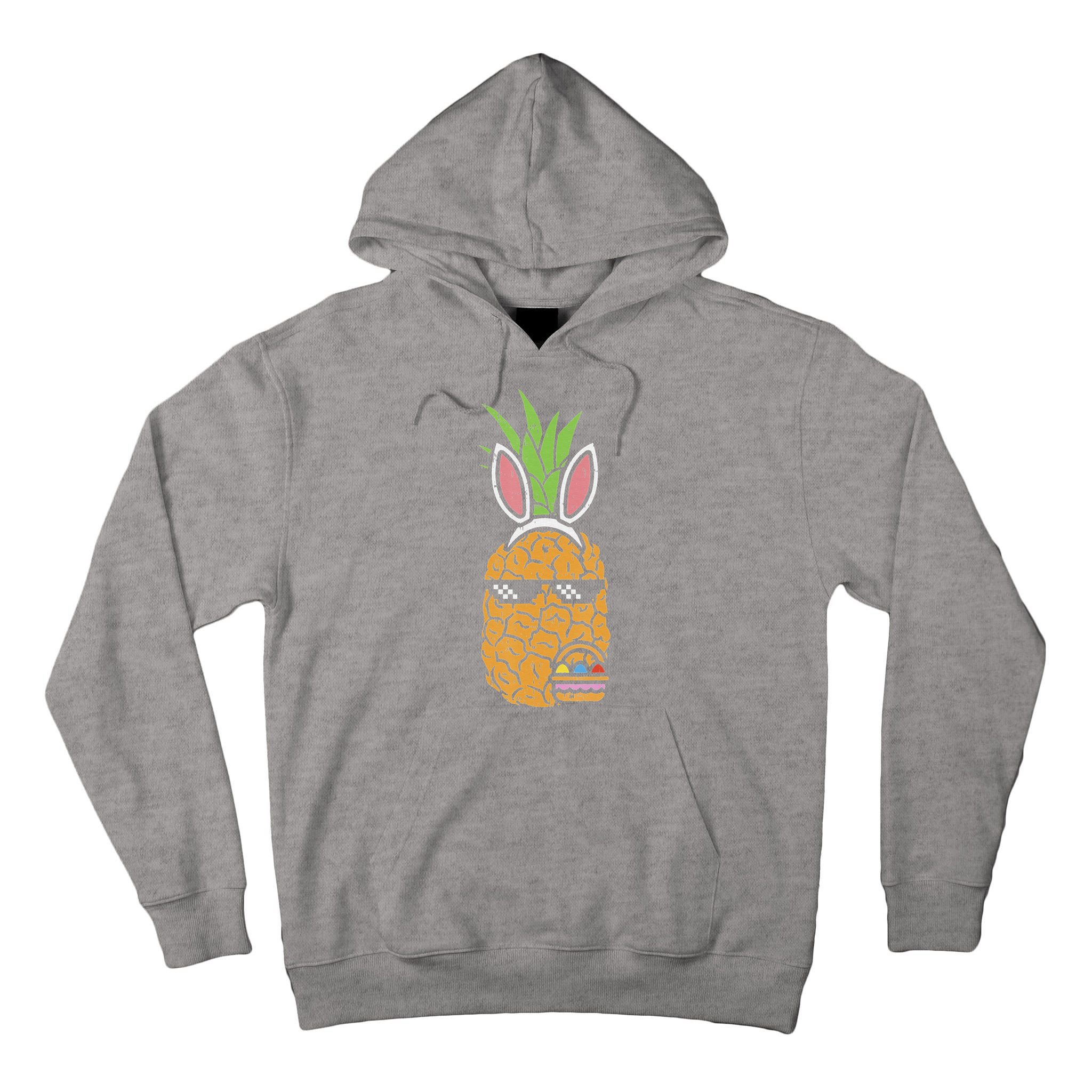 Cool Thug Pineapple Easter Bunny Eggs Fruit Lover Gift Tall Hoodie