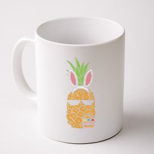 Cool Thug Pineapple Easter Bunny Eggs Fruit Lover Gift Coffee Mug