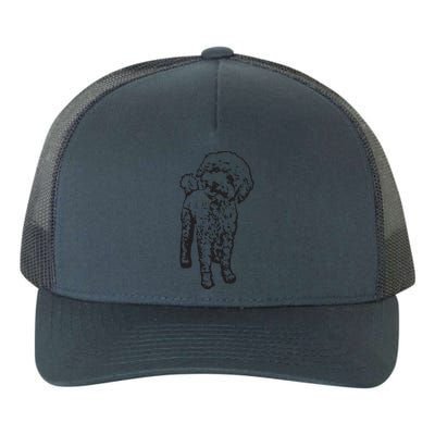 Cute Toy Poodle Smile Dog Lover Gift Black Yupoong Adult 5-Panel Trucker Hat