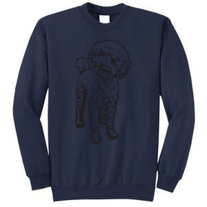 Cute Toy Poodle Smile Dog Lover Gift Black Sweatshirt