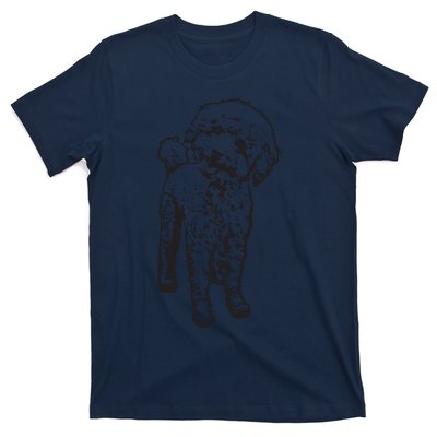 Cute Toy Poodle Smile Dog Lover Gift Black T-Shirt