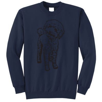 Cute Toy Poodle Smile Dog Lover Gift Black Tall Sweatshirt