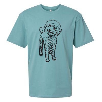 Cute Toy Poodle Smile Dog Lover Gift Black Sueded Cloud Jersey T-Shirt