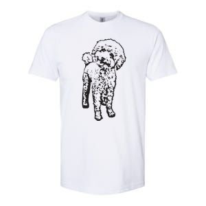 Cute Toy Poodle Smile Dog Lover Gift Black Softstyle CVC T-Shirt