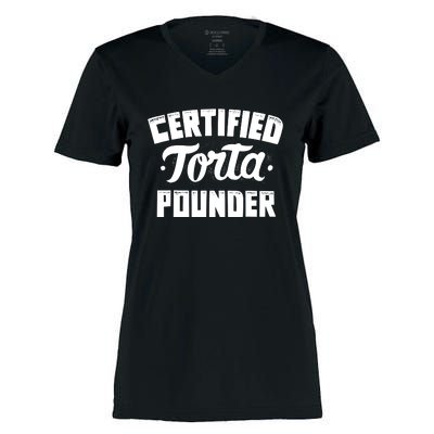 Certified Torta Pounder Women's Momentum V-Neck T-Shirt