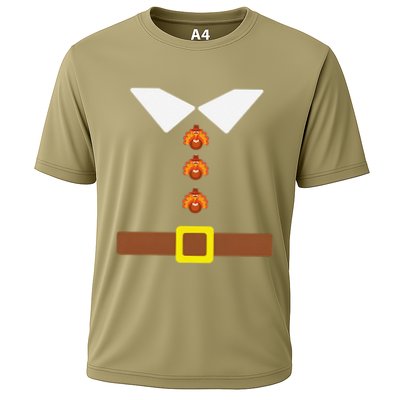 Cute Thanksgiving Pilgrim Costume Turkey Day Funny Cooling Performance Crew T-Shirt