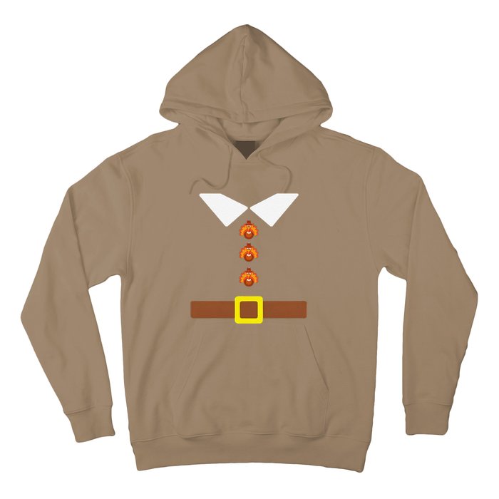 Cute Thanksgiving Pilgrim Costume Turkey Day Funny Hoodie