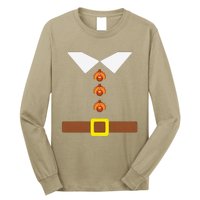 Cute Thanksgiving Pilgrim Costume Turkey Day Funny Long Sleeve Shirt