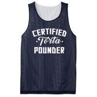 Certified Torta Pounder Witty Meme Comedy Saying Mesh Reversible Basketball Jersey Tank