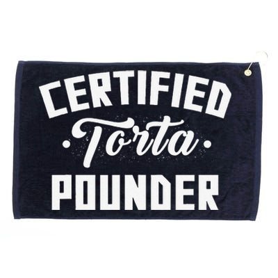 Certified Torta Pounder Witty Meme Comedy Saying Grommeted Golf Towel