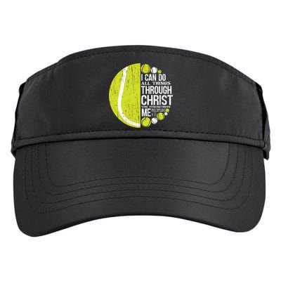 Christian Tennis Philippians 4:13 Gift Gift Adult Drive Performance Visor