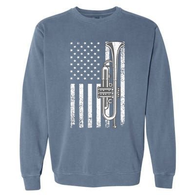 Cool Trumpet Player Design Trumpeter Musician Garment-Dyed Sweatshirt