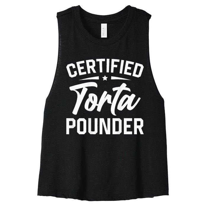 Certified Torta Pounder Women's Racerback Cropped Tank