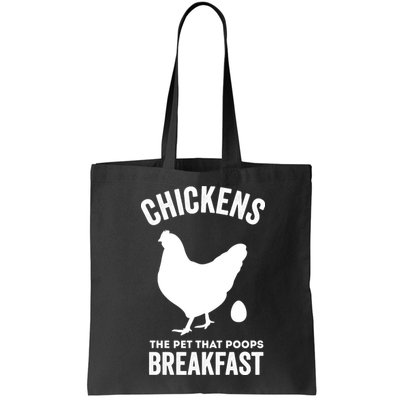 Chickens The Pet That Poops Breakfast Funny Bag