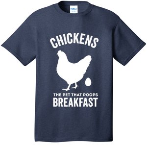 Chickens The Pet That Poops Breakfast Funny T-Shirt