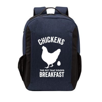 Chickens The Pet That Poops Breakfast Funny Vector Backpack