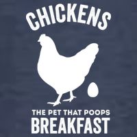Chickens The Pet That Poops Breakfast Funny Vector Backpack