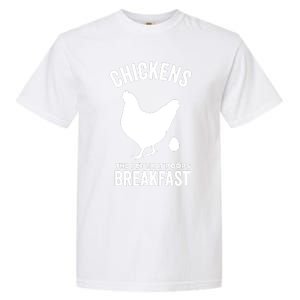 Chickens The Pet That Poops Breakfast Funny Garment-Dyed Heavyweight T-Shirt