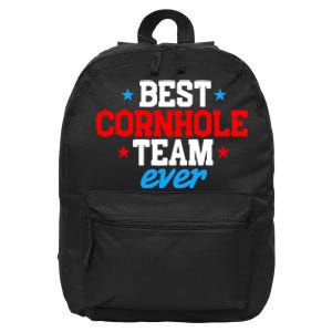 Cornhole Team Player Bean Bag Sack Toss Lawn Game Beanbag 16 in Basic Backpack