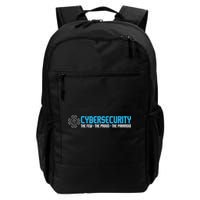 Cybersecurity The Paranoid It Analyst Programmer Hacker Daily Commute Backpack