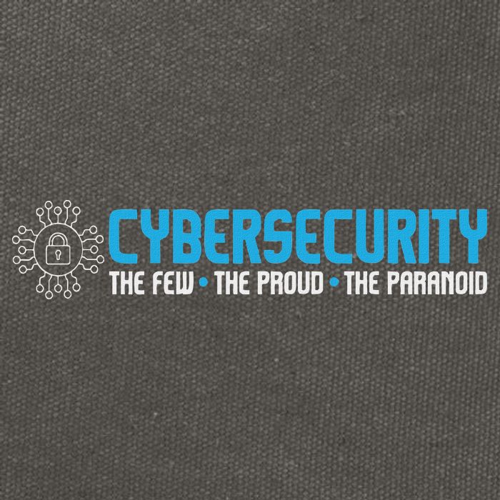 Cybersecurity The Paranoid It Analyst Programmer Hacker Cotton Canvas Backpack