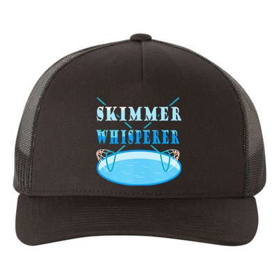 Cleaning The Pool Skimmer Whisperer Pool Guy Yupoong Adult 5-Panel Trucker Hat