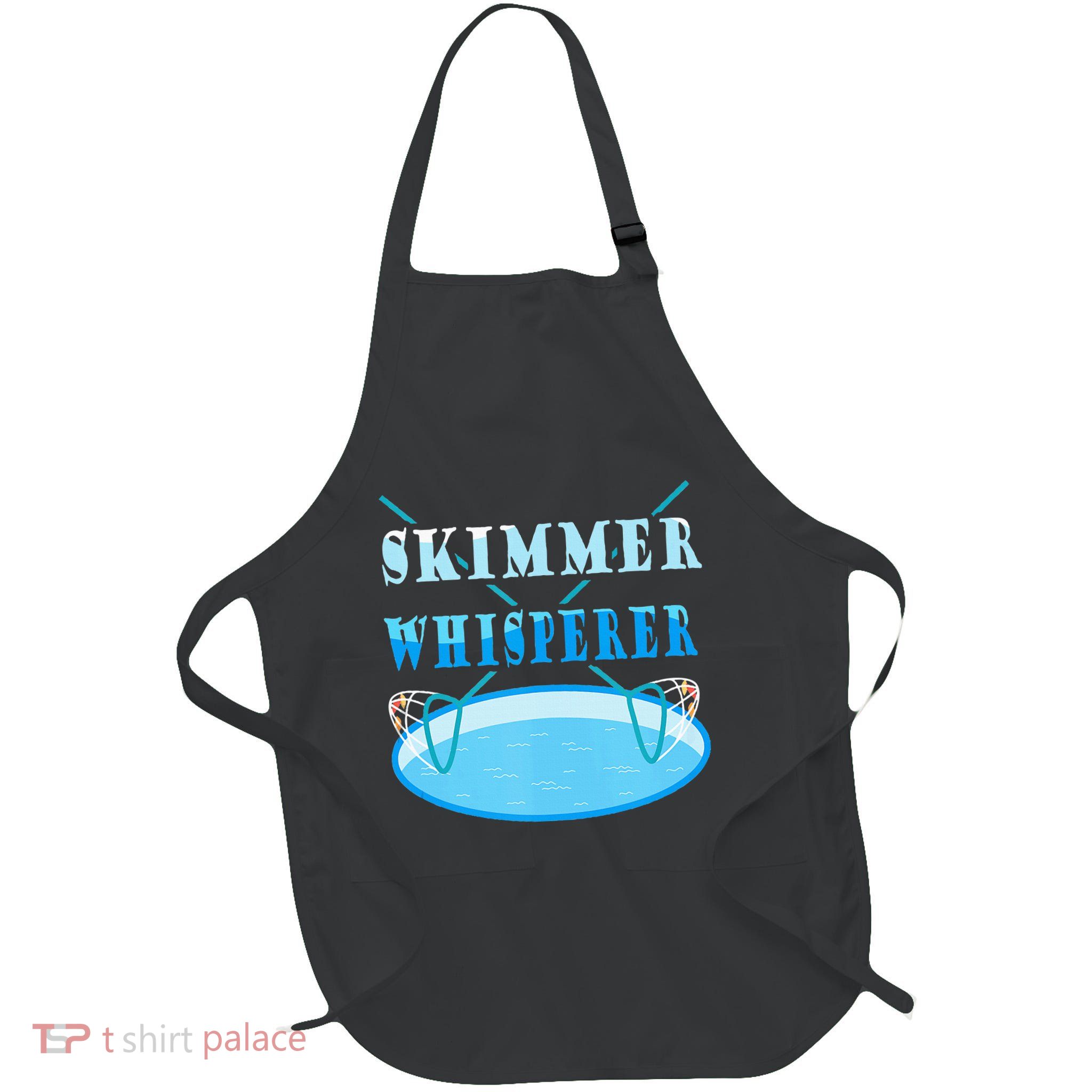 Cleaning The Pool Skimmer Whisperer Pool Guy Full-Length Apron With Pockets