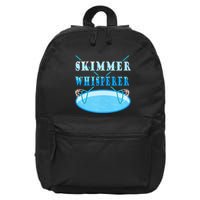 Cleaning The Pool Skimmer Whisperer Pool Guy 16 in Basic Backpack