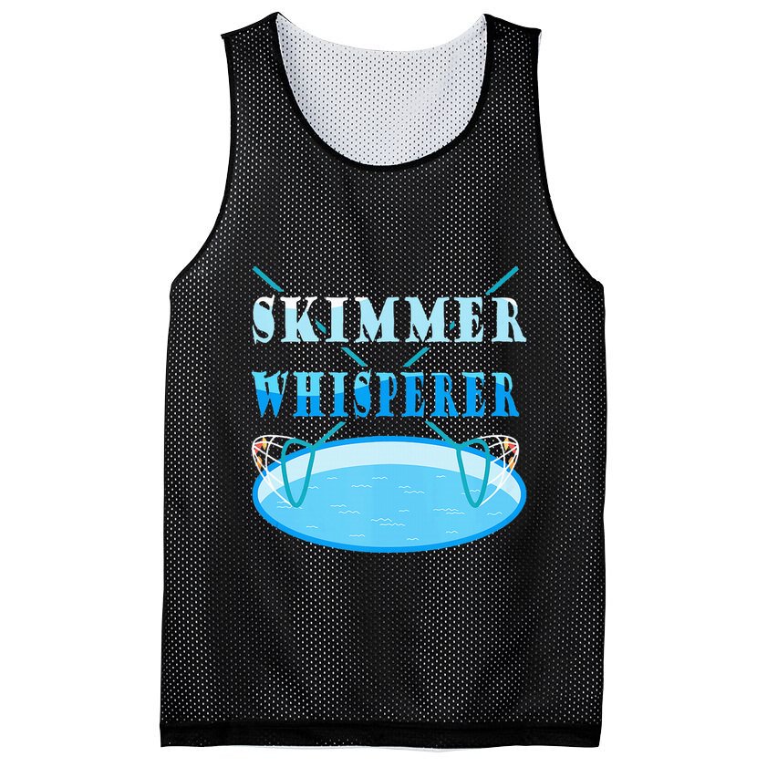 Cleaning The Pool Skimmer Whisperer Pool Guy Mesh Reversible Basketball Jersey Tank