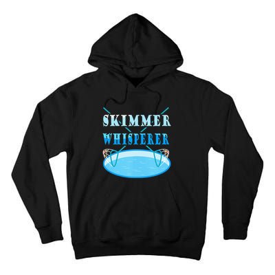 Cleaning The Pool Skimmer Whisperer Pool Guy Tall Hoodie