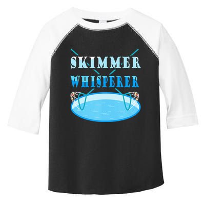 Cleaning The Pool Skimmer Whisperer Pool Guy Toddler Fine Jersey T-Shirt