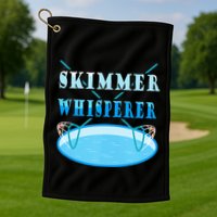Cleaning The Pool Skimmer Whisperer Pool Guy Golf Towel