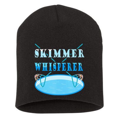 Cleaning The Pool Skimmer Whisperer Pool Guy Short Acrylic Beanie