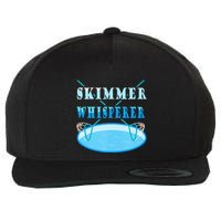 Cleaning The Pool Skimmer Whisperer Pool Guy Wool Snapback Cap