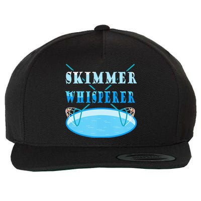 Cleaning The Pool Skimmer Whisperer Pool Guy Wool Snapback Cap