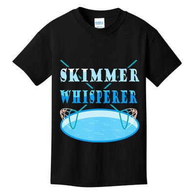 Cleaning The Pool Skimmer Whisperer Pool Guy Kids T-Shirt