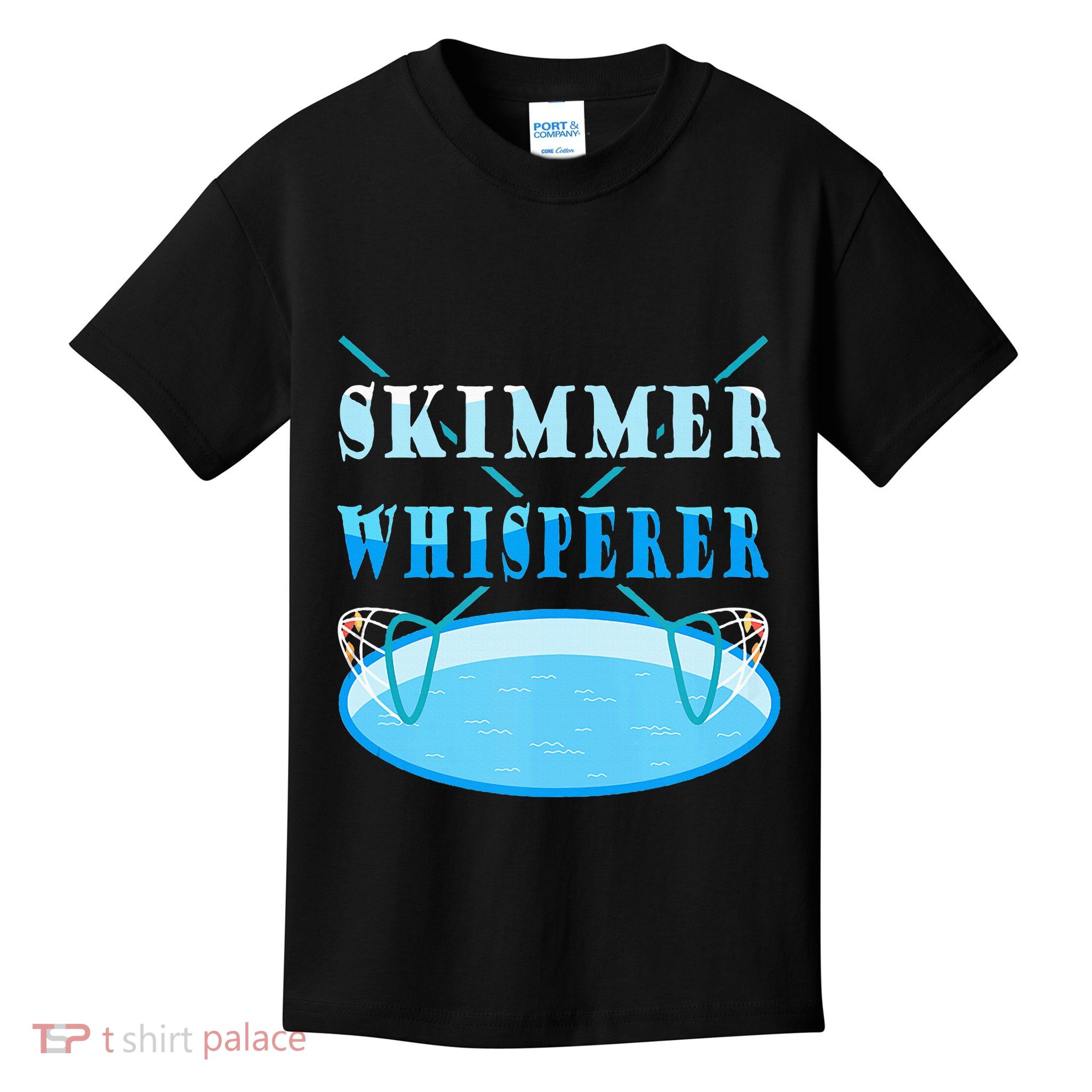 Cleaning The Pool Skimmer Whisperer Pool Guy Kids T-Shirt