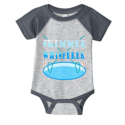 Cleaning The Pool Skimmer Whisperer Pool Guy Infant Baby Jersey Bodysuit
