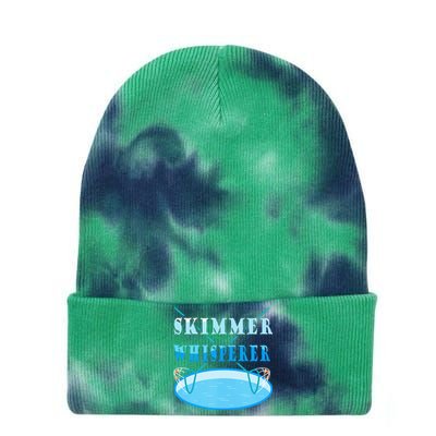 Cleaning The Pool Skimmer Whisperer Pool Guy Tie Dye 12in Knit Beanie