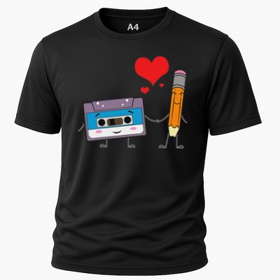 Cassette Tape Pencil Retro Vintage 70's 80's 90's Music Performance Shirt