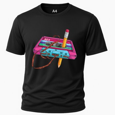 Cassette Tape Pencil 70S 80S 90S Music Mixtape Performance Shirt