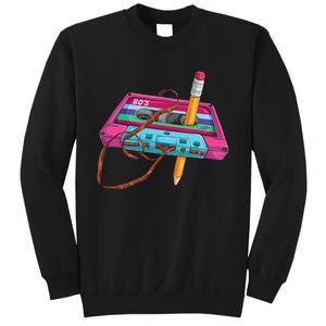 Cassette Tape Pencil 70S 80S 90S Music Mixtape Sweatshirt