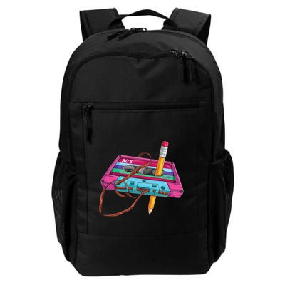 Cassette Tape Pencil 70S 80S 90S Music Mixtape Backpack
