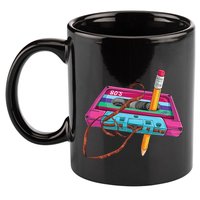Cassette Tape Pencil 70S 80S 90S Music Mixtape 11oz C Handle Ceramic Mug